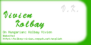 vivien kolbay business card